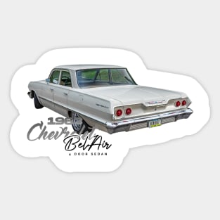 1963 Chevrolet Bel Air 4 Door Sedan Sticker